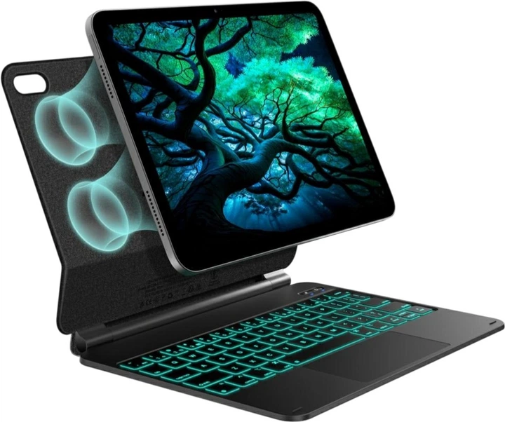 Чохол-клавіатура Typecase Edge для Apple iPad 11" 2025/10.9" 2022  Black (KB206-100-D-BLK-BLK-B-US-V5B) - зображення 12