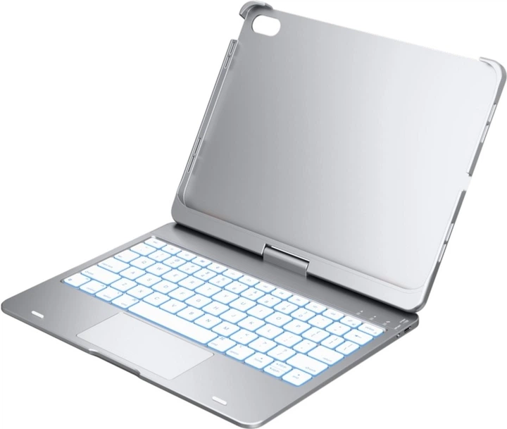 Чохол-клавіатура Typecase Flexbook Touch для Apple iPad 11" 2025/10.9" 2022 Silver (KB201T-100-B-SLV-WHT-B-US-V3) - зображення 5