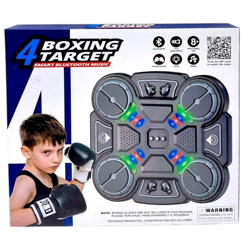Музичний тренажер для боксу Boxing Target електронний з підсвіткою настінний 30.5х27.5х4.6 см для тренувань вдома - зображення 2