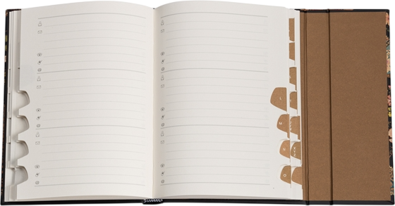 Адресна книга Paperblanks Wild Flowers midi 18 x 12 см 144 сторінки (9781439798126) - зображення 4