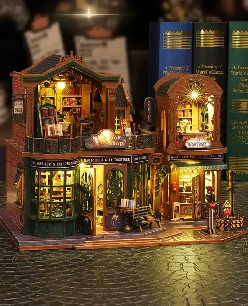 Творческий Конструктор Румбокс 3D DIY Книжковый торговый центр (Размер 18.3х23.5х17.2 см) - изображение 6