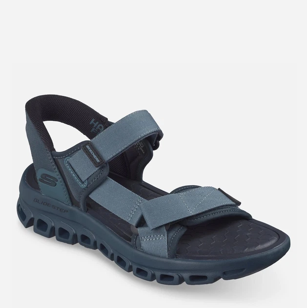 Чоловічі сандалії Skechers Glide Step Sandal Dovah 233382-BLU 44 Сині (199025989831) - зображення 2
