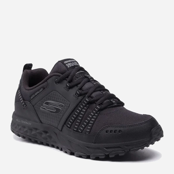 Buty trekingowe męskie skórzane Skechers Escape Plan 51591-BBK 45.5 Czarne (192283736292) - obraz 3