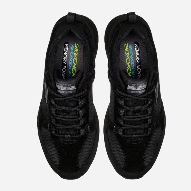 Buty sportowe męskie skórzane Skechers Oak Canyon 51893-BBK 45.5 Czarne (192283139116) - obraz 5