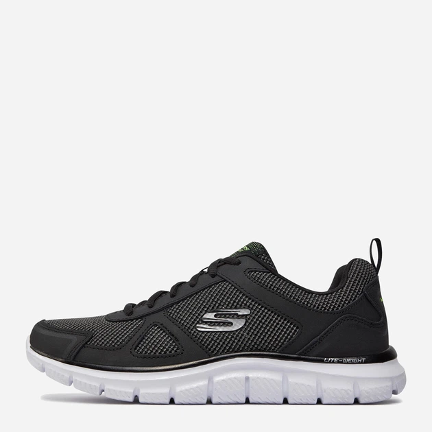 Buty sportowe męskie skórzane Skechers Track Bucolo 52630-BKW 45 Czarne (190872054161) - obraz 4