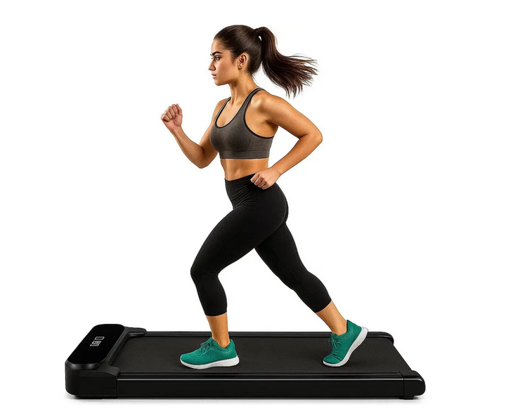 Беговая дорожка электрическая Treadmill, до 120кг, 1100Вт, до 6км/час, тихая и компактная для дома, квартиры или офиса - изображение 2