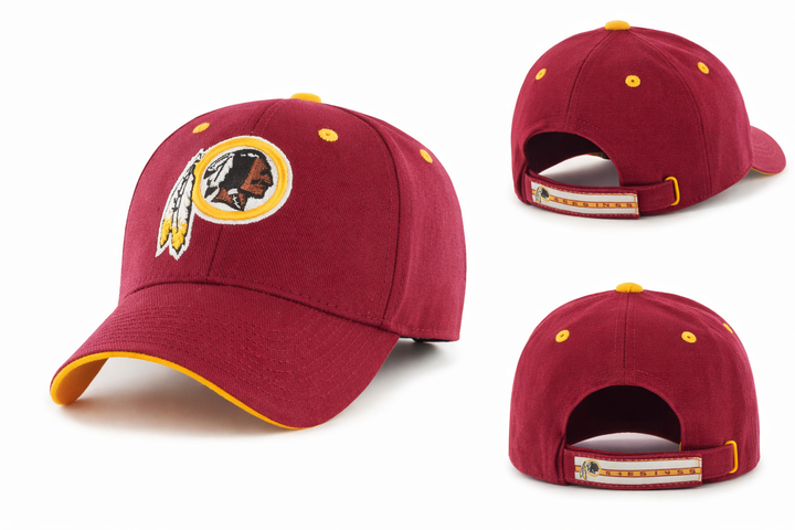 Кепка бейсболка Washington Redskins з вишивкою, унісекс Бордовий - Фото 2 Кепка бейсболка Washington Redskins з вишивкою, унісекс Бордовий - изображение 2