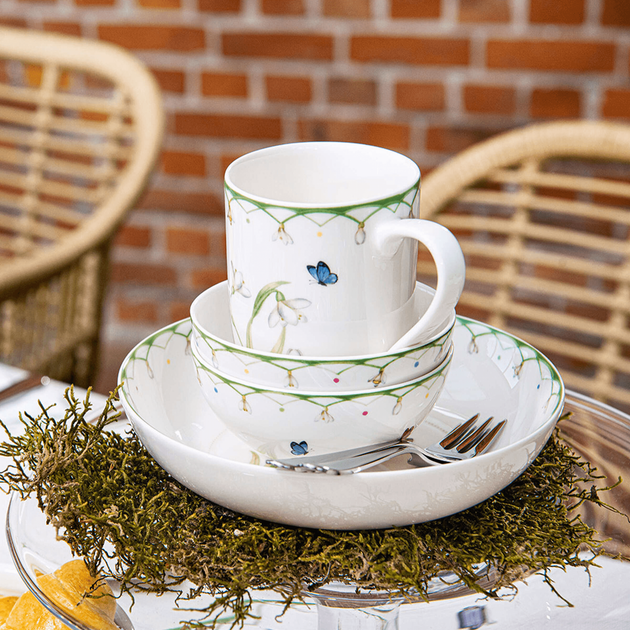 Набір столового посуду для сніданку Villeroy & Boch Colourful Spring з 6 предметів на 2 персони преміальна порцеляна - зображення 6