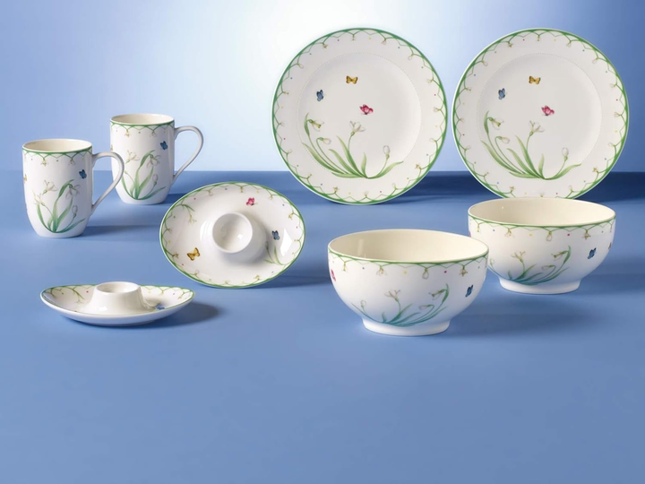 Набір столового посуду для сніданку Villeroy & Boch Colourful Spring з 8 предметів на 2 персони преміальна порцеляна - зображення 4