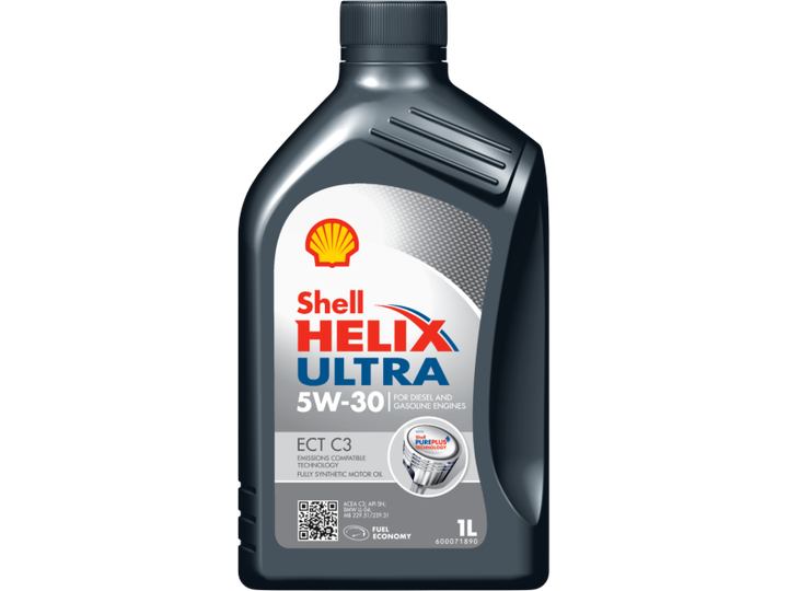Олива SHELL Helix Ultra ECT C3 5W-30 (1л) - Фото 1 Олива SHELL Helix Ultra ECT C3 5W-30 (1л) - зображення 1