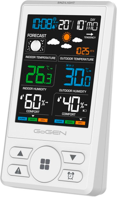 Stacja pogodowa GoGEN ME1250W White (GOG-ME1250W) - obraz 2