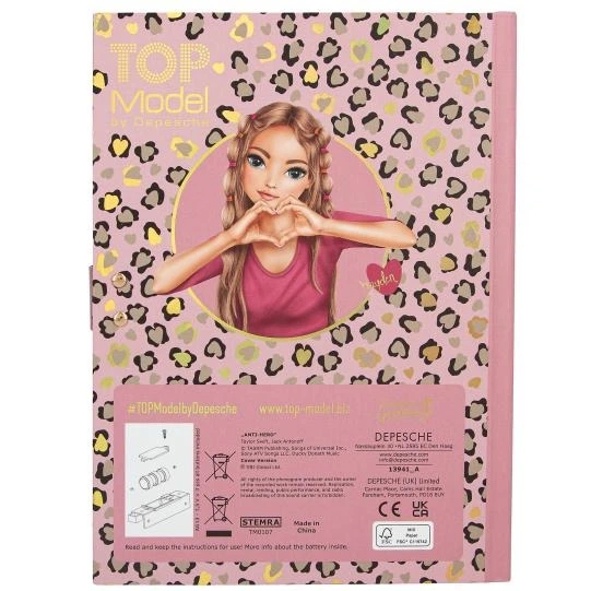 Щоденник із замком Depesche Top Model Leo Heart музичний Best Friends 13941A (4010070720308) - зображення 4