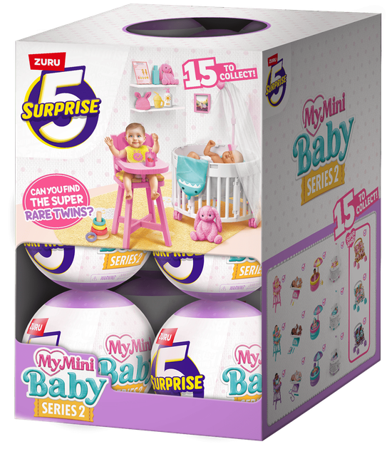 Игровой набор Zuru 5 SURPRISE MY MINI BABY ZURU MINI BRANDS (2000003433049) - изображение 4