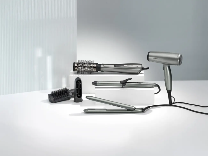 BaByliss Плойка Xanadu, 46Вт, темп.режимів-6, D -25mm, 160-210С, метал, сірий - Фото 5 BaByliss Плойка Xanadu, 46Вт, темп.режимів-6, D -25mm, 160-210С, метал, сірий - зображення 5