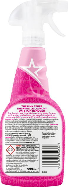 Odplamiacz The Pink Stuff Laundry Oxi Stain Remover 500 ml (5060033820186) - obraz 2