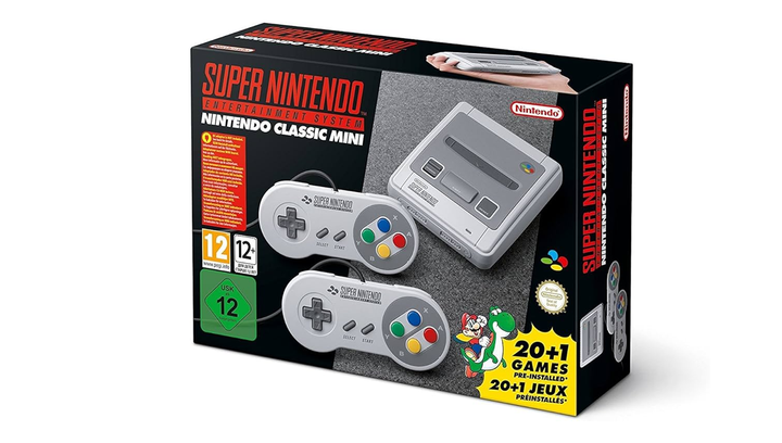 Консоль Nintendo SNES Classic Mini CLV-301 Europe Light Grey + 21 Встроенная Игра + Коробка Без Геймпада Б/У - Фото 3 Консоль Nintendo SNES Classic Mini CLV-301 Europe Light Grey + 21 Встроенная Игра + Коробка Без Геймпада Б/У - изображение 3