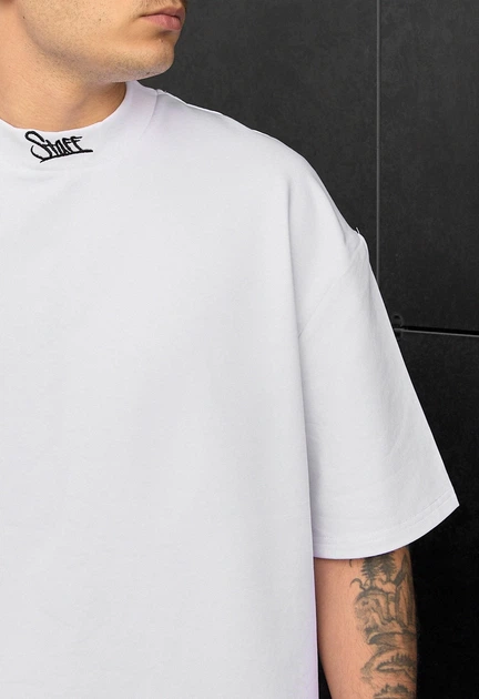 Літній комплект футболка Staff di black & white oversize M - зображення 3