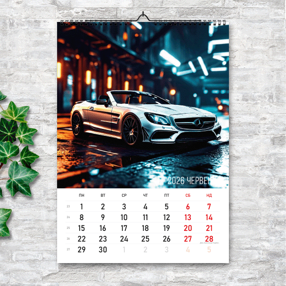 Календарь А4 перекидной настенный автомобили NEED FOR SPEED 13 листов (art. 250122a4) - изображение 7