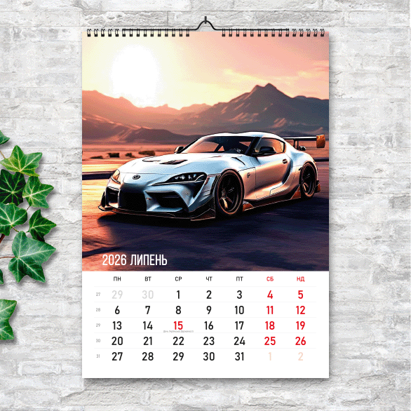 Календарь А4 перекидной настенный автомобили NEED FOR SPEED 13 листов (art. 250122a4) - изображение 8