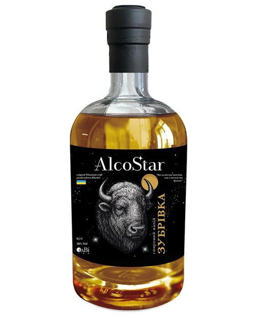 Настоянка «Зубрівка» ТМ «AlcoStar» 0,5л 38% ОлВі+ - Фото 1 Настоянка «Зубрівка» ТМ «AlcoStar» 0,5л 38% ОлВі+ - изображение 1