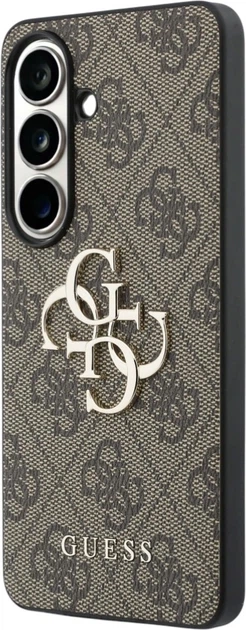 Etui plecki Guess 4G Big Metal Logo do Samsung Galaxy S26 Brown (3666339613723) - obraz 2
