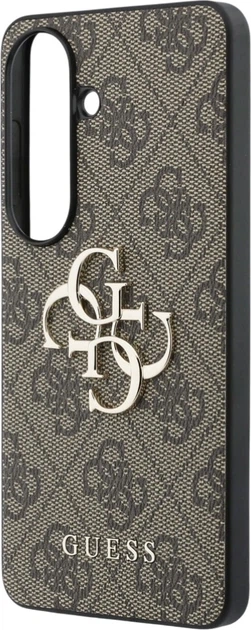 Etui plecki Guess 4G Big Metal Logo do Samsung Galaxy S26 Brown (3666339613723) - obraz 6