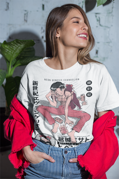 Футболка мужская аниме Евангелион оверсайз (S/M/L) Черний AnimeJ0018 - изображение 3