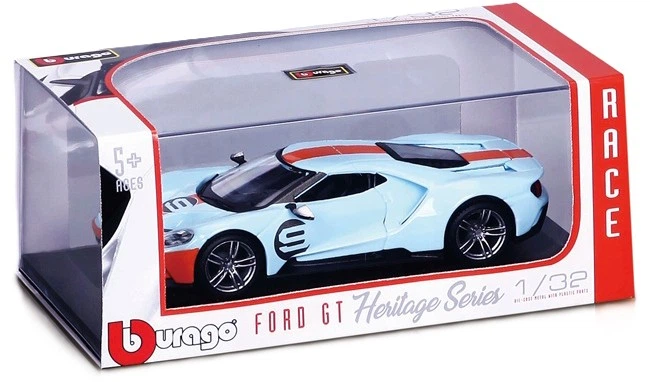 Металева модель автомобіля Bburago Ford GT Heritage 1:32 41164 (4893993411641) - зображення 2