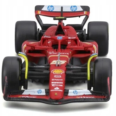 Набір металевих моделей автомобілів Bburago Ferrari SF-24 Leclerc-Sainz 1:43 36856 (4893993368563) - зображення 3