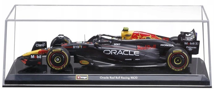 Металева модель автомобіля Bburago Formula Oracle RB20 S. Perez 1:24 28056_11 (4893993020010) - зображення 3