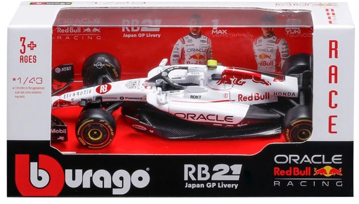 Metalowy model samochodu Bburago Formula Oracle RB21 Y.Tsunoda 1:43 38233_22 (4893993021703) - obraz 2