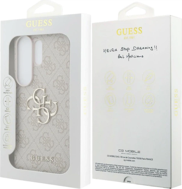 Etui plecki Guess 4G Big Metal Logo do Samsung Galaxy S26 Ultra Pink (3666339613778) - obraz 8