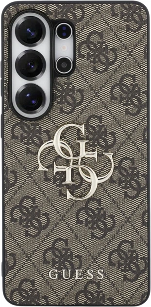 Etui plecki Guess 4G Big Metal Logo do Samsung Galaxy S26 Ultra Brown (3666339613747) - obraz 3