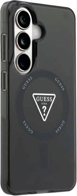 Etui Guess IML Gradient Triangle MagSafe do Samsung Galaxy S26 Black (3666339613631) - obraz 4