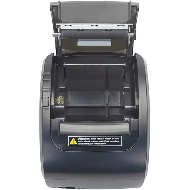 Печатка чеков Xprinter XP-Q838L (термопечать, 230мм/с, лента 80мм, USB+Lan,RJ12, авторезак, черный) - Фото 5 Печатка чеков Xprinter XP-Q838L (термопечать, 230мм/с, лента 80мм, USB+Lan,RJ12, авторезак, черный) - изображение 5