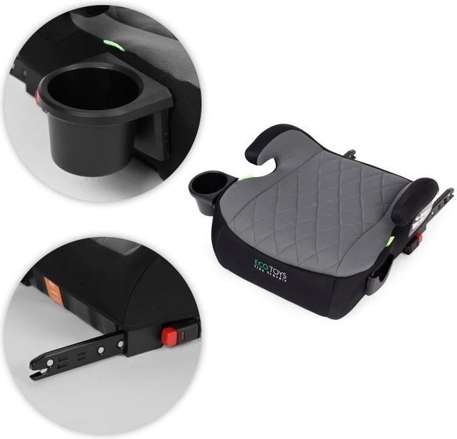 Автокрісло EcoToys ISOFIX сидіння для дітей i-SIZE зріст 125-150 см з підсклянником RDCF04-ISO (5905817007967)  - зображення 6