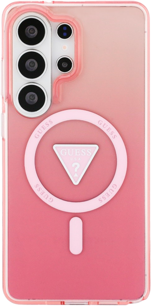 Etui Guess IML Gradient Triangle MagSafe do Samsung Galaxy S26 Ultra Pink (3666339613686) - obraz 3