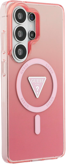 Etui Guess IML Gradient Triangle MagSafe do Samsung Galaxy S26 Ultra Pink (3666339613686) - obraz 4