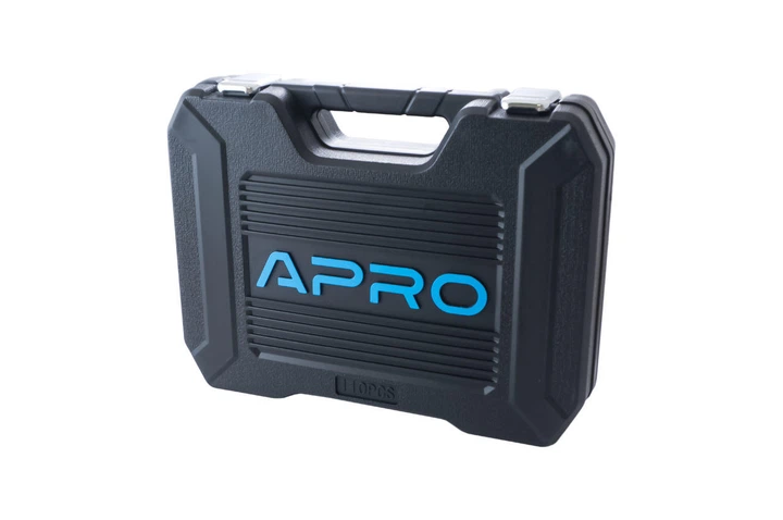 Набор инструментов Apro 1/4" x 1/2" 110ед компактный набор для авто с воротками и насадками для ремонта (D-IT_22-C) - Фото 4 Набор инструментов Apro 1/4" x 1/2" 110ед компактный набор для авто с воротками и насадками для ремонта (D-IT_22-C) - изображение 4