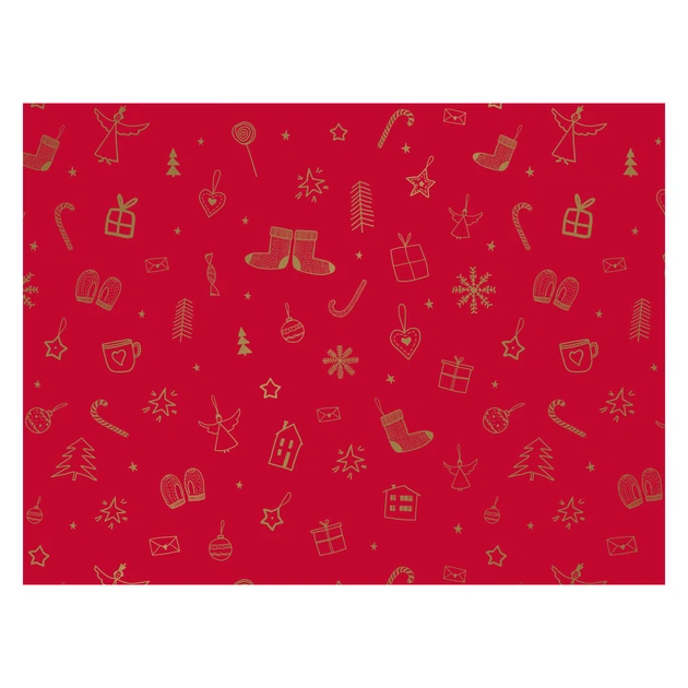 Набір подарункового паперу Rotolux Різдвяна колекція 50 рулонів (Jollyparty consumerbox) (5404019364613) - зображення 3