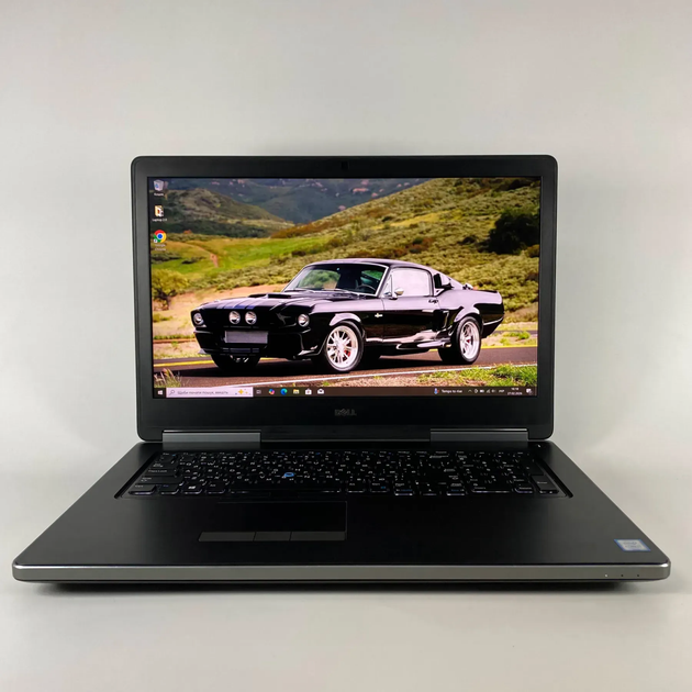 Мобільна робоча станція Б-класу Dell Precision 7720 / 17,3" (3840x2160) IPS / Intel Core i7-7920HQ (4 (8) ядра по 3.1 - 4.1 GHz) / 16 GB DDR4 / 128 GB SSD + 1000 GB HDD / Quadro P4000, 8 GB GDDR5, 256-bit / WebCam б/в + Подарунок Бездротова мишка USB - зображення 2