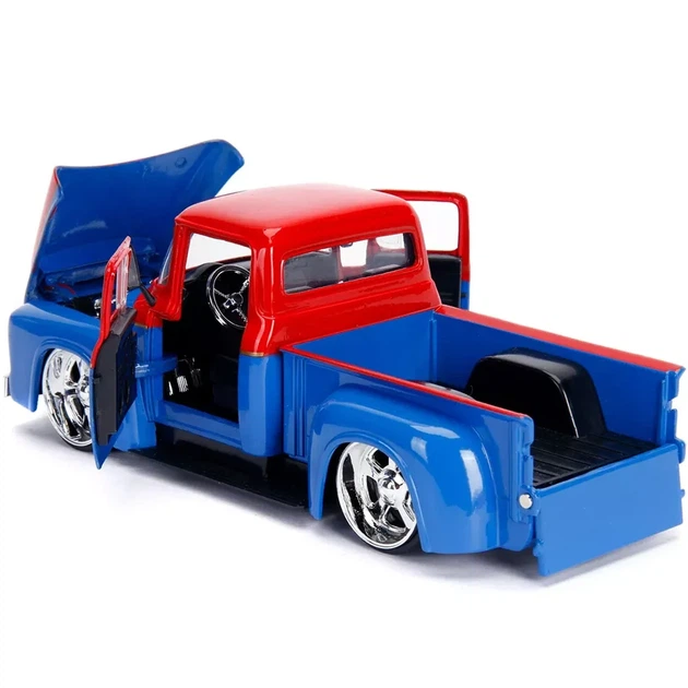 Автомодель Jada Ford F-100 1956 з фігуркою Супердівчина 1:24 (253255008) - зображення 4