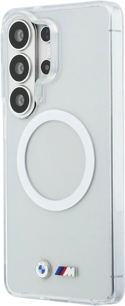 Etui BMW IML Shockproof Metal Logo MagSafe do Samsung Galaxy S26 Ultra Transparent (BMHMS26L25HSMLKT) - obraz 2