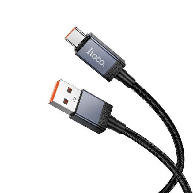 Кабель Hoco USB-Type-C 1метр 5A Black (X118TС Black) - Фото 7 Кабель Hoco USB-Type-C 1метр 5A Black (X118TС Black) - зображення 7