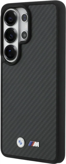 Etui BMW M Kevlar Logo MagSafe do Samsung Galaxy S26 Ultra Black (BMHMS26L24CFMMK) - obraz 2