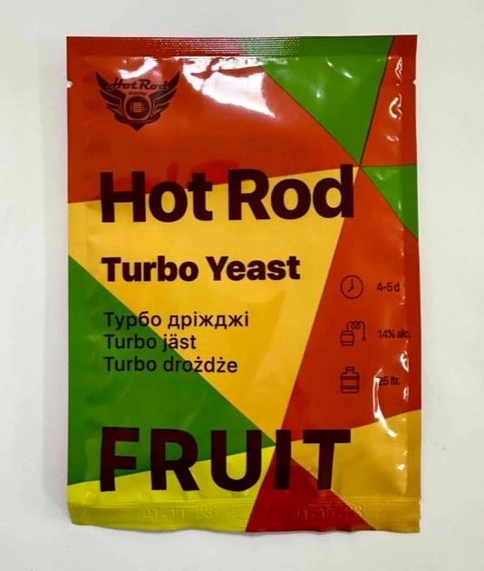 Турбо-дрожжи для фруктовых настоев Hot Rod Distiller Fruit 25 л, 60 г D0302 - изображение 2