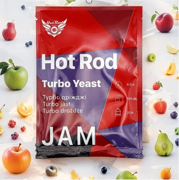Турбо-дрожжи для фруктовых настоев Hot Rod Distiller Jam 25 л, 69 г D0303 - Фото 7 Турбо-дрожжи для фруктовых настоев Hot Rod Distiller Jam 25 л, 69 г D0303 - изображение 7