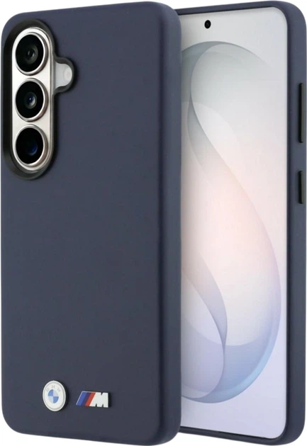 Etui BMW M Metal Logo MagSafe do Samsung Galaxy S26 Navy (BMHMS26S25PFWKCKV) - obraz 1