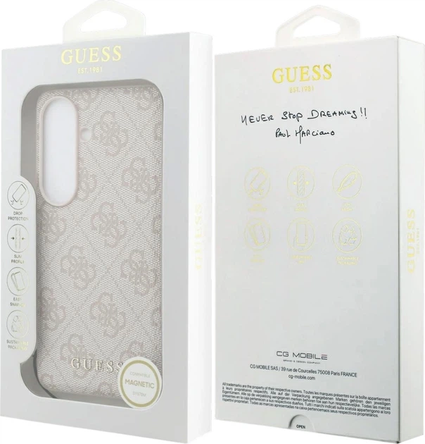 Панель Guess 4G Classic Logo Charm MagSafe для Samsung Galaxy S26 Pink (3666339614003) - зображення 7