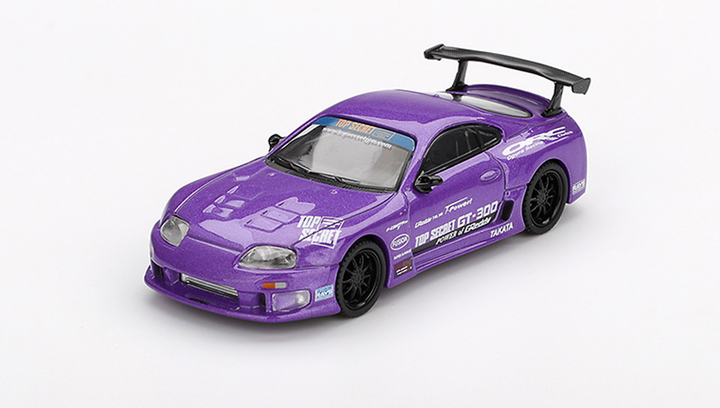 Машинка Premium MINI GT Toyota Supra (A80) GT-300 Top Secret 1:64 MGT01067-CH Purple - зображення 2